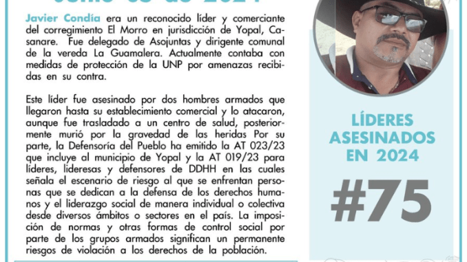 El terror sigue vigente en Colombia y van 75