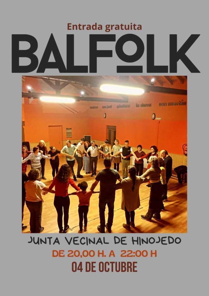 Viernes 4 de octubre, 20.00 Balfolk en Hinojedo Viernes 4 de octubre, 20.00 Balfolk en Hinojedo