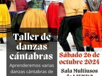 Sábado 26 de octubre, 18.00 Taller de danzas cántabras en Liendo.