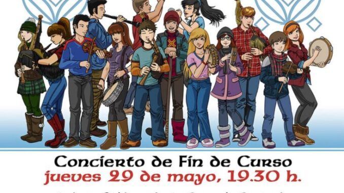 Jueves 29 de mayo, 19.30 Concierto fin de curso de la Escuela de Música Tradicional de Santander